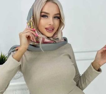 Платок шелковый женский