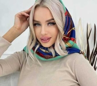 Платок шелковый женский