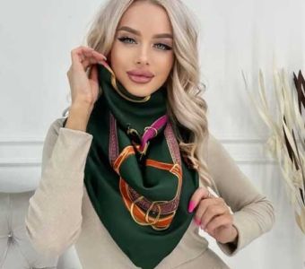 Платок шелковый женский